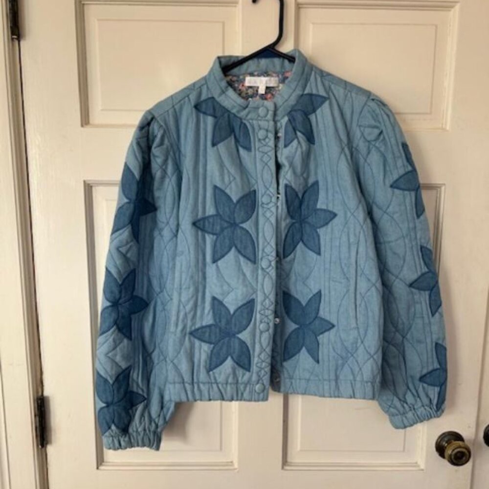 Karlie Novelty Star Denim Jacket size Large